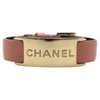 Chanel Armreif/Armband aus Leder in Beige