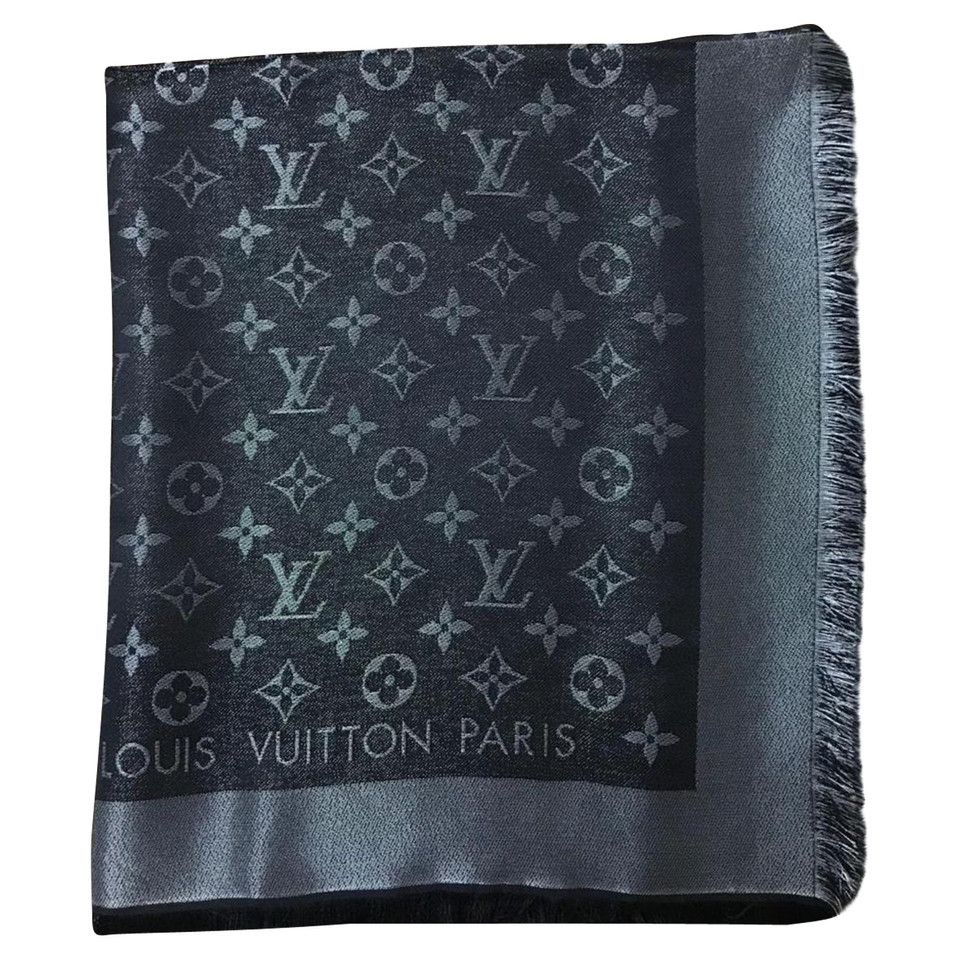 Louis Vuitton Monogram Glansdoek in zwart / zilver