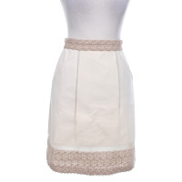 La Perla Cream skirt with hole tip