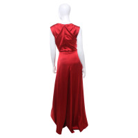 Talbot Runhof Lange jurk in rood