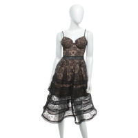 Self Portrait Lace dress in black / beige