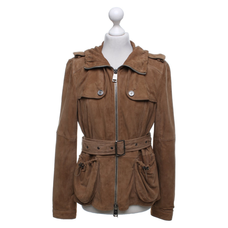 Burberry Lederjacke in Ocker