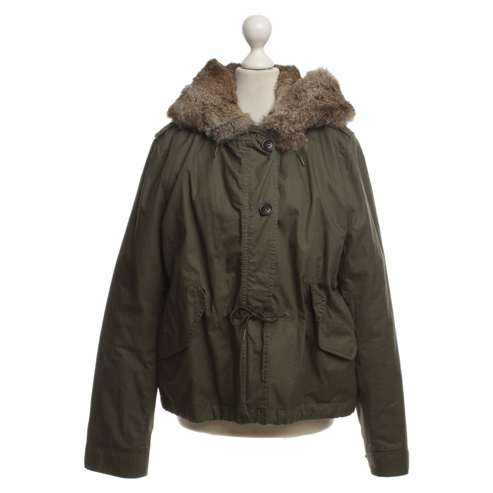 Woolrich Parka met konijn vacht