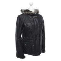 Belstaff Jacke/Mantel aus Baumwolle in Schwarz