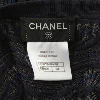 Chanel Abito in maglia blu