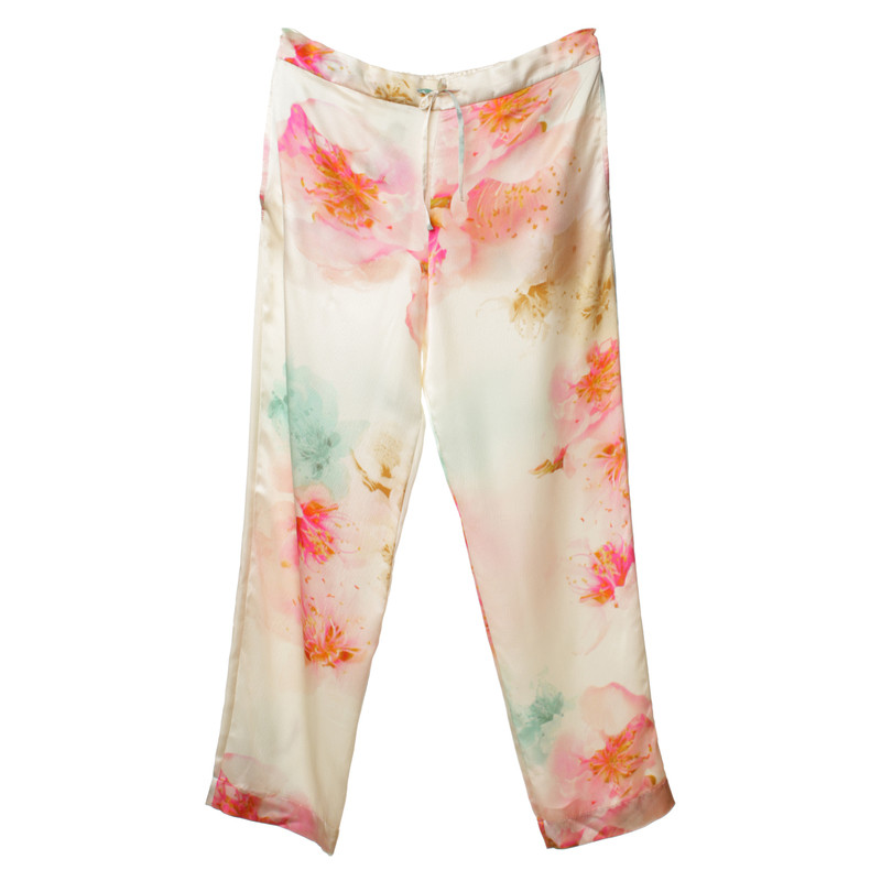 Michalsky Silk trousers with floral print