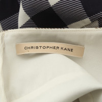 Christopher Kane Robe en soie avec motif à carreaux