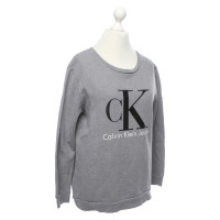 Calvin Klein Oberteil aus Baumwolle in Grau