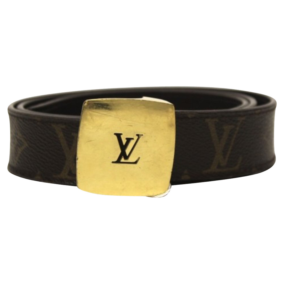 Louis Vuitton Belt with gold buckle