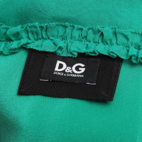 Dolce & Gabbana Seidenkleid in Grün