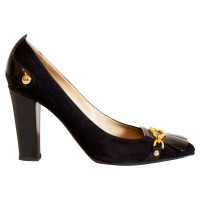 Giuseppe Zanotti Pelle nera selvaggia pumps