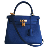 Hermès Birkin Bag 25 en Cuir en Bleu