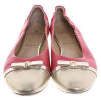 Aigner Slippers/Ballerinas Leather in Pink
