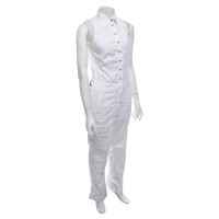 Marc Cain Sleeveless jumpsuit in white