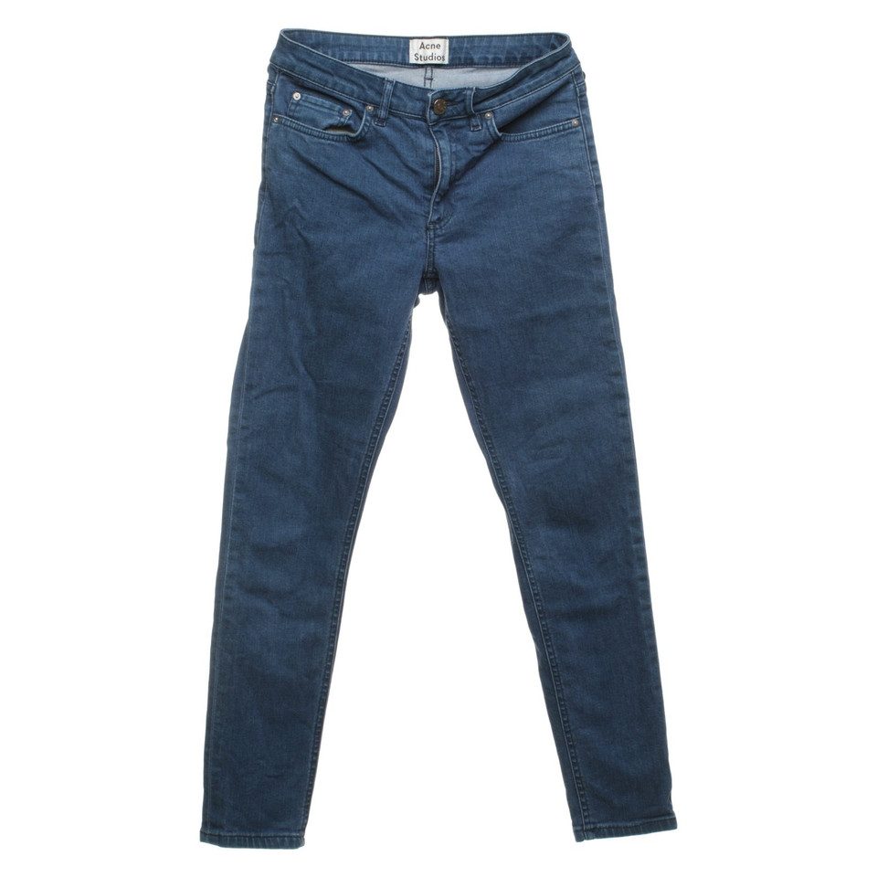 Acne Skinny Jeans in Blau