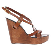 Chloé Wedges in Braun