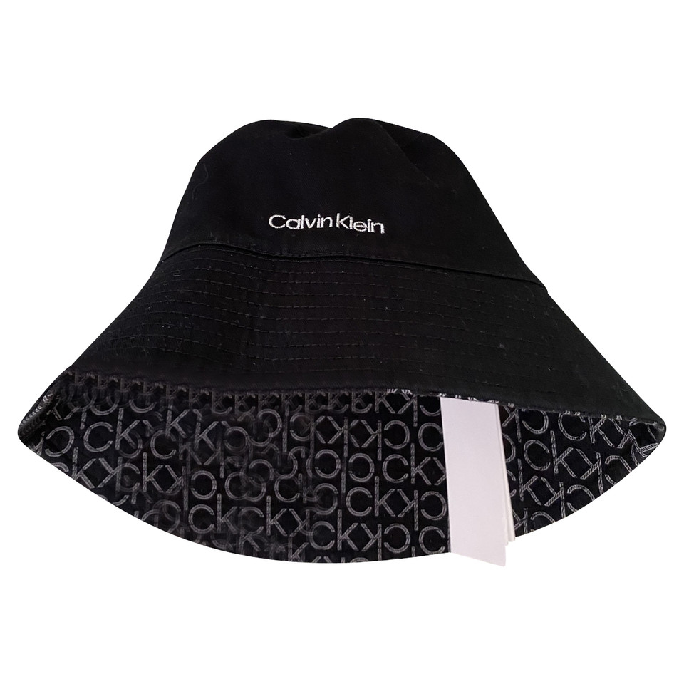 Calvin Klein Hut/Mütze aus Baumwolle in Schwarz