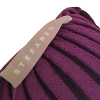 Stefanel purple knit top