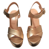 Pollini Sandals Leather in Nude