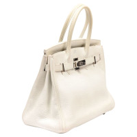Hermès Birkin Bag 30 in Pelle in Bianco