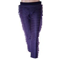 Chanel Hose aus Seide in Violett