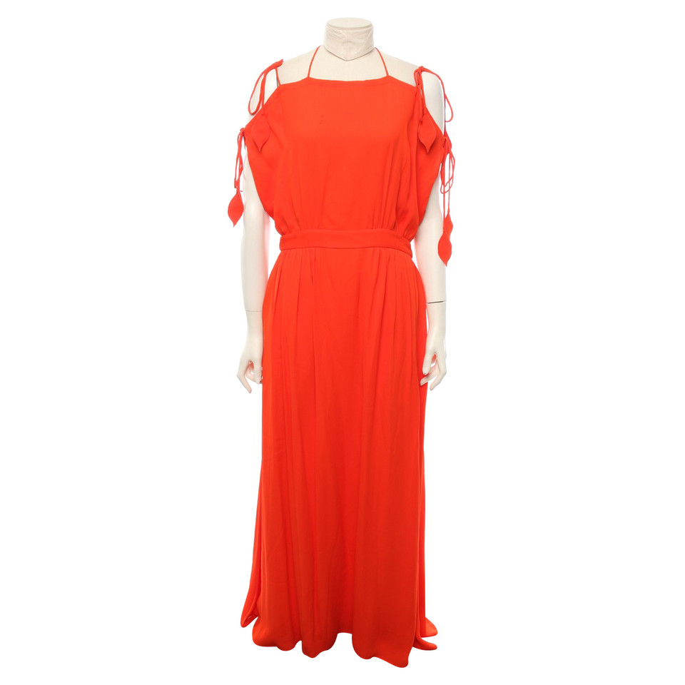 Tory Burch Jurk Viscose in Rood