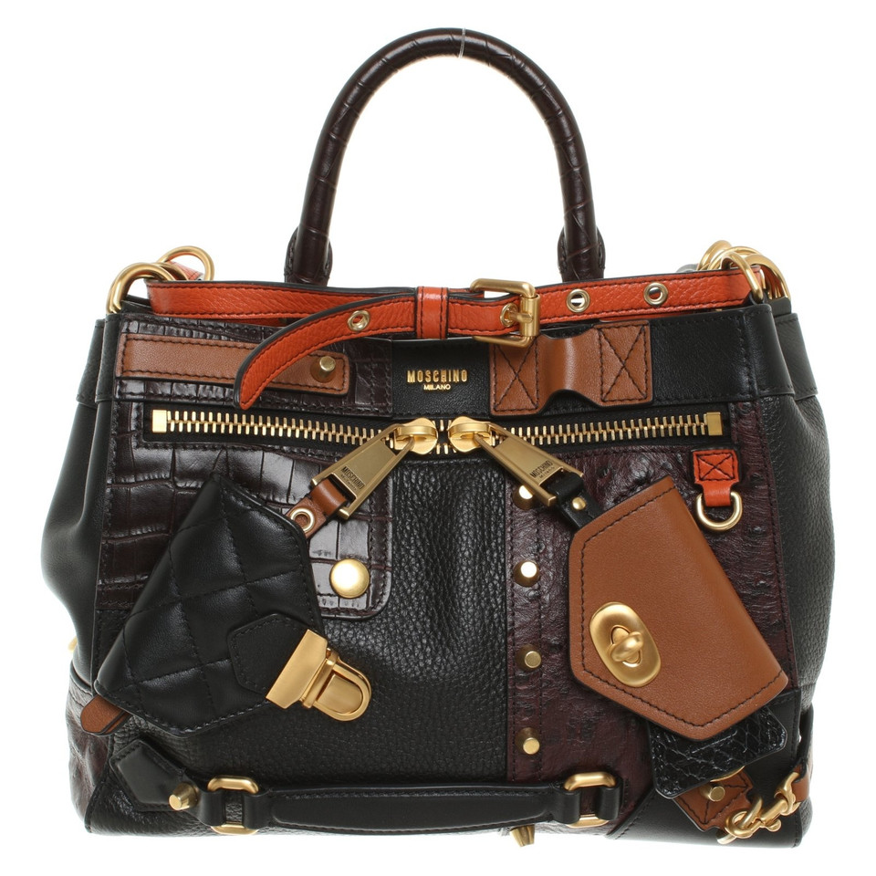 Moschino Leren handtas