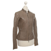 Arma Leather jacket in taupe