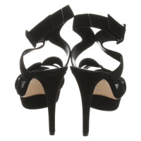 Gianvito Rossi Sandalen aus Wildleder in Schwarz