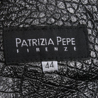 Patrizia Pepe Veste en cuir d'agneau noire