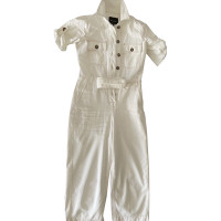 Massimo Dutti Jumpsuit Jeans fabric in White
