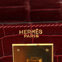 Hermès Kelly Bag 28 aus Leder in Bordeaux