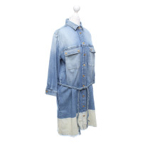 7 For All Mankind Robe en Coton en Bleu