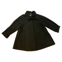 Max Mara Jacke/Mantel aus Wolle in Schwarz