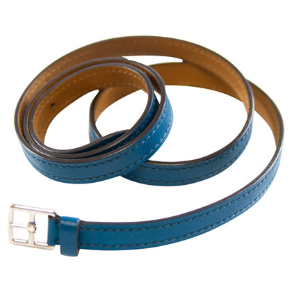 Hermès Bracelet en Cuir en Bleu