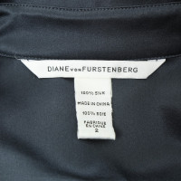 Diane Von Furstenberg Seidenbluse in Blau