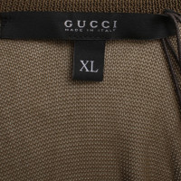 Gucci Khaki colorato Top con rete