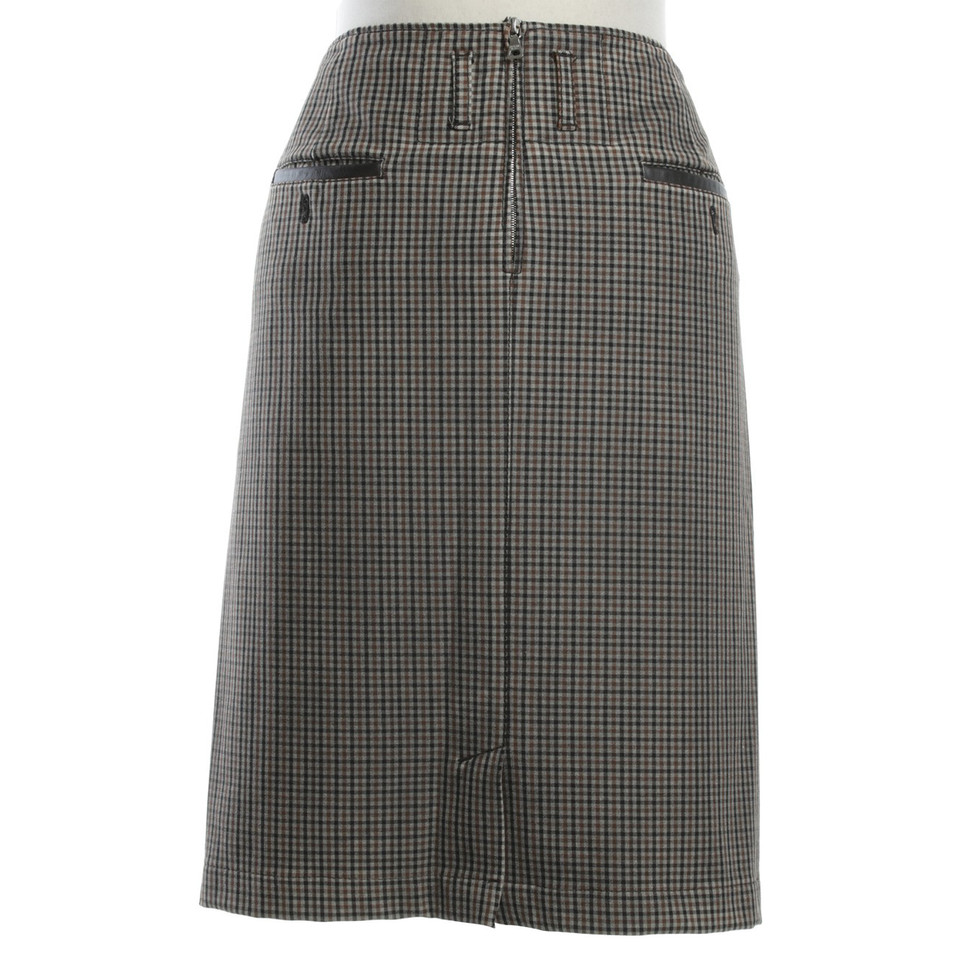 Prada skirt with check pattern