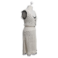 Chanel zijden jurk in Bicolor