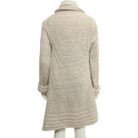 Patrizia Pepe Knitted coat in beige