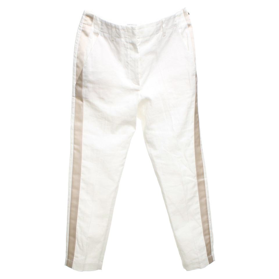 Brunello Cucinelli Pantaloni in bianco