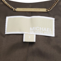 Michael Kors Leather jacket in Khaki