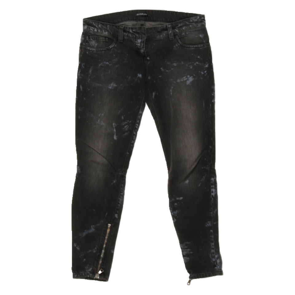 Balmain Jeans aus Baumwolle in Grau