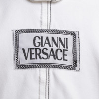 Versace biker jacket in bianco