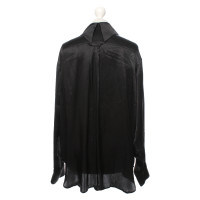 Ann Demeulemeester Top Silk in Black