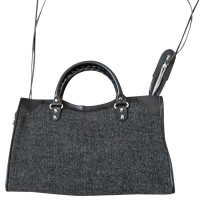Balenciaga Handbag Wool in Grey