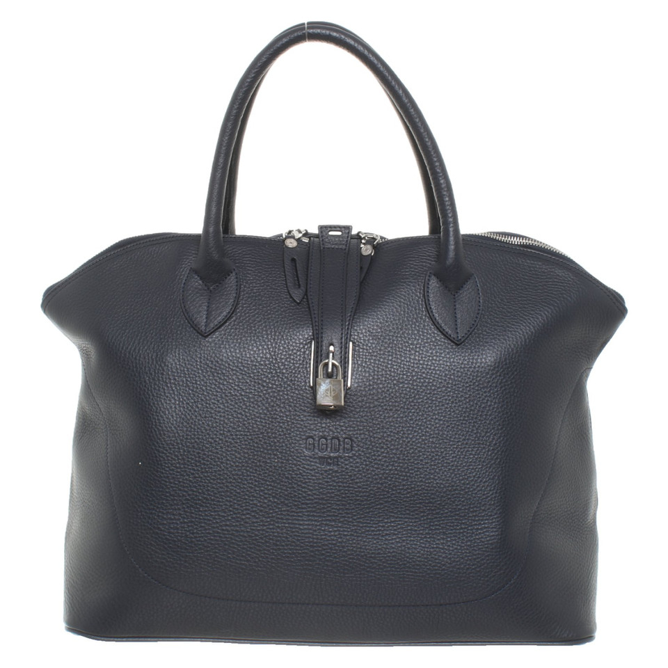 Golden Goose Shopper Leer in Blauw