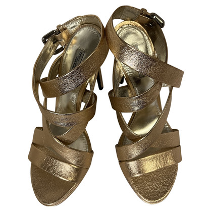 Dolce & Gabbana Sandals Leather in Gold