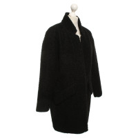 Maje Coat in lambskin look