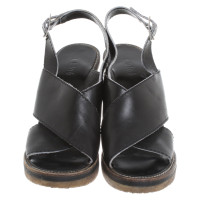 Chloé Chaussures compensées en Cuir en Noir
